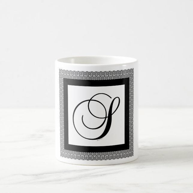 INITIAL S MONOGRAM COFFEE MUG (Center)