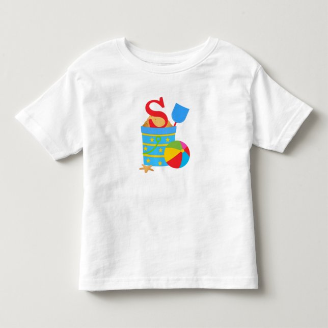 Initial S - Toddler Fine Jersey T-Shirt (Front)