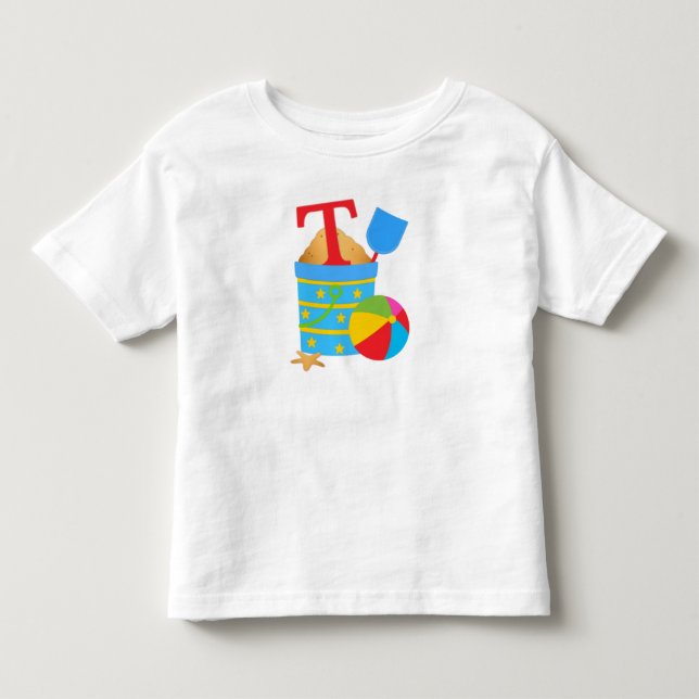 Initial T - Toddler Fine Jersey T-Shirt (Front)