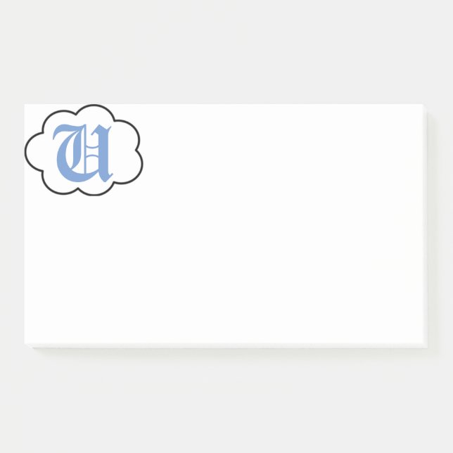 Initial U Monogram Notes (Front)