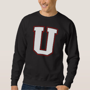 Initial U Monogram U Letter U Capital Alphabet Sweatshirt