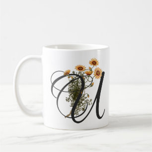 Initial U, Vintage Ursinia T-Shirt Coffee Mug