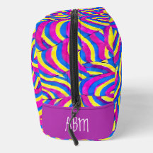 Initial Vibrant purple Cute abstract pattern Boho