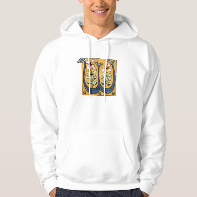 Initial 'W', 15Th Century Hoodie (Front)