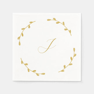 Initial Wedding Reception Napkins