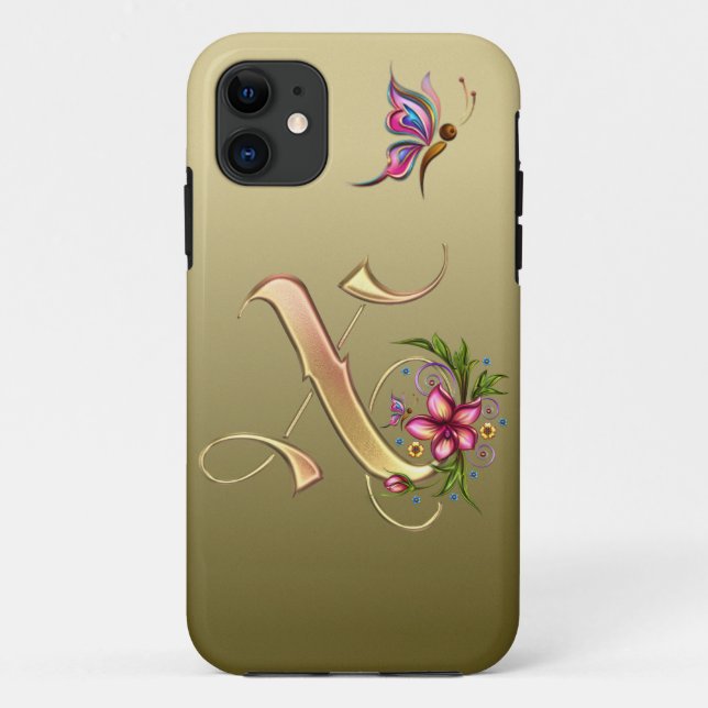 Initial X Case-Mate Tough Apple iPhone 11 Case (Back)