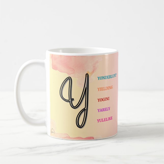 Initial "Y" Mug (11oz) (Left)