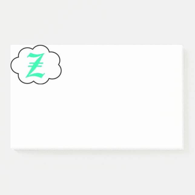 Initial Z Monogram Notes (Front)