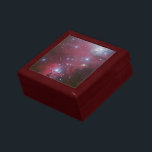 Initialled Christmas Tree Cluster - NGC 2264 Gift Box<br><div class="desc">Galaxies, Stars and Nebulae series A gorgeous outer space photograph featuring a colour image of the region known as NGC 2264 - an area of sky that includes the sparkling blue baubles of the Christmas Tree star cluster and the Cone Nebula. It was created from data taken through four different...</div>