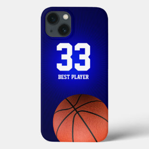 Initials Basketball Sports Gifts iPhone 13 Case