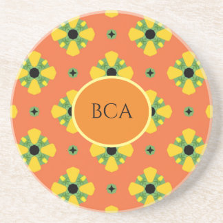 INITIALS Bright Birthday or Anniversary Gift  Coaster