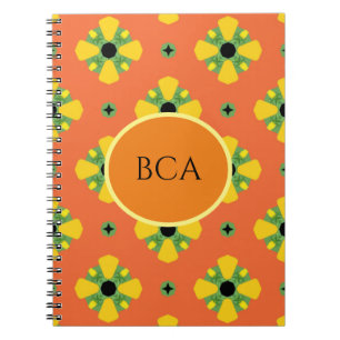 INITIALS Bright Birthday or Anniversary Gift  Notebook