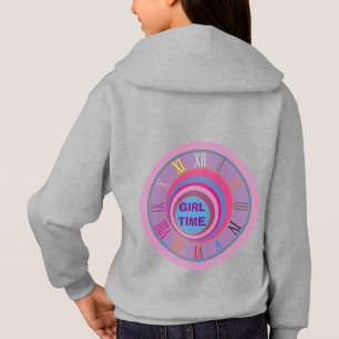 Initials Girl Time Clock Pink Purple Blue Numerals