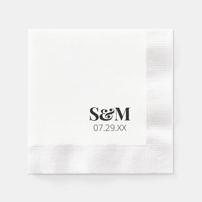 Initials Napkin (Front)