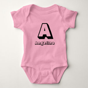 Initials Personalised Baby Bodysuit