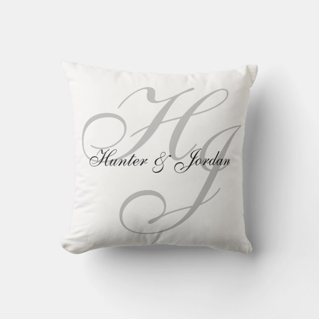 "Initials" Personalised Pillow (Front)