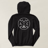 Initials with Antlers Crossed Arrows