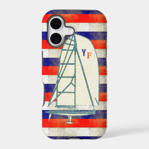 initials yachting marine stripes