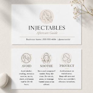 Injectables Beige Minimalist Aftercare Guide