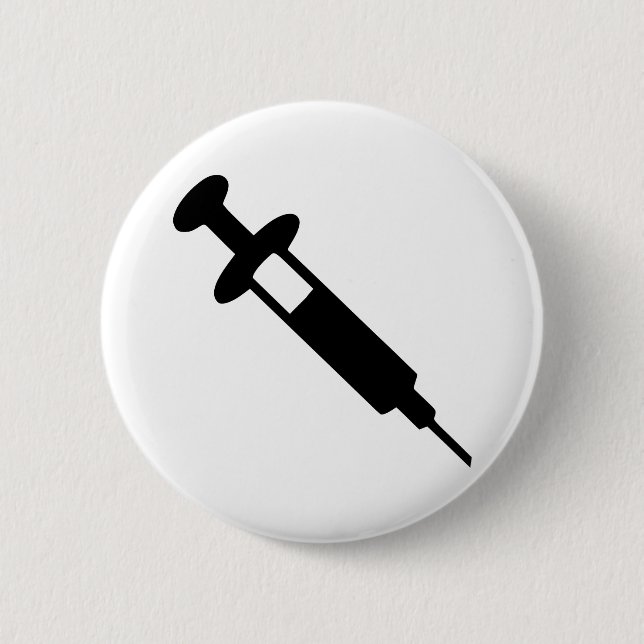 Injection 6 Cm Round Badge (Front)