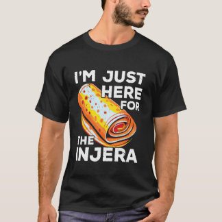 Injera Bread Ethiopian Food Pancake Injera Recipe T-Shirt