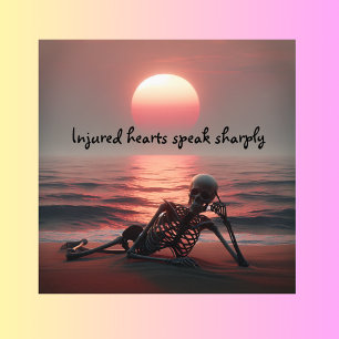 Injured hearts speak sharply   photo print