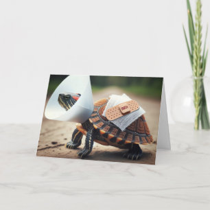 Injured Turtle Get Well Soon Card