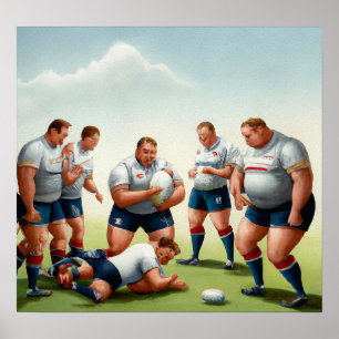 Injury Break - Rugby Art Print