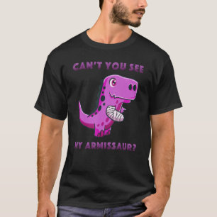 Injury Broken Arm Get Well Soon Cute Rex Armissaur T-Shirt
