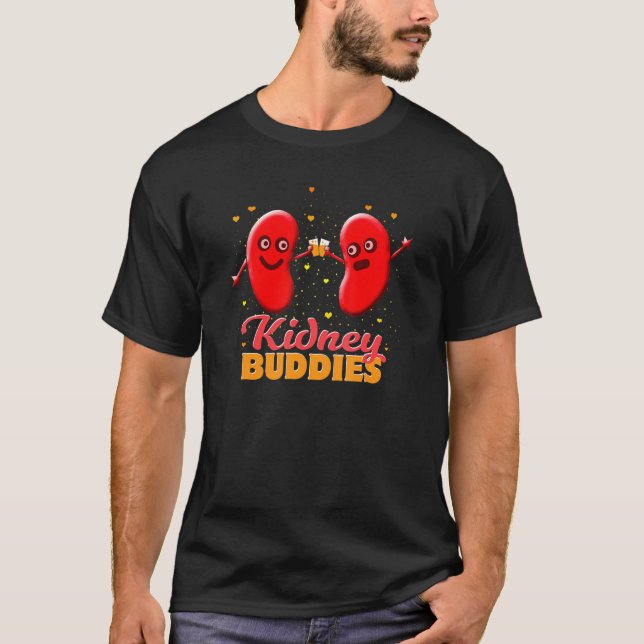 Injury Surgery Patient Survivor Kidney Buddies Tra T-Shirt (Front)