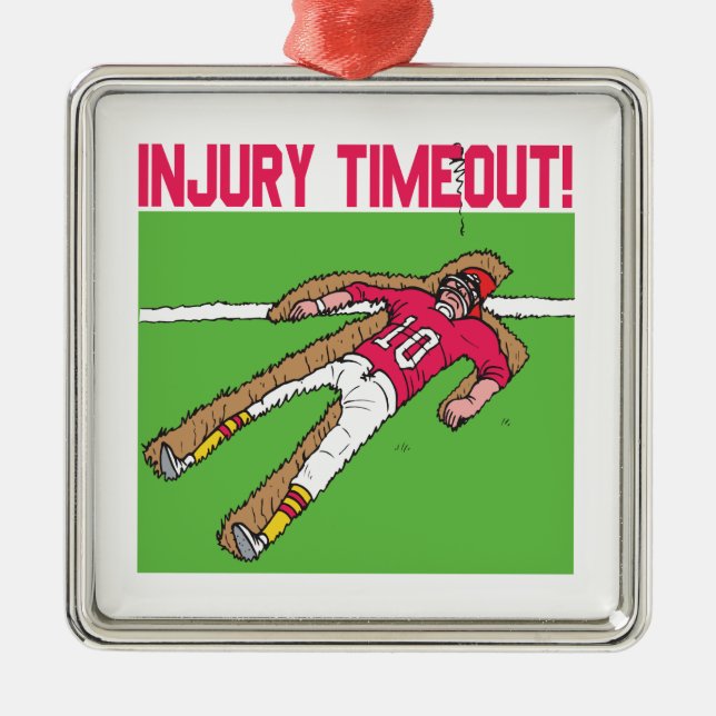 Injury Timeout Metal Tree Decoration (Front)