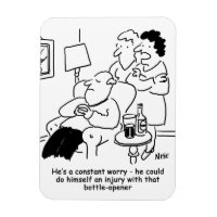 Injury with a bottle-opener