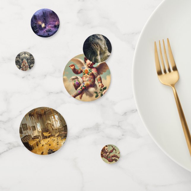 Ink and Innocence — Gothic Victorian Confetti (Group)