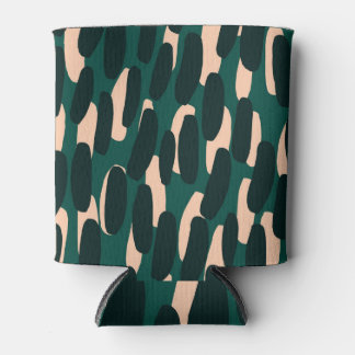 Ink blobs, hand-drawn, bright seamless. can cooler