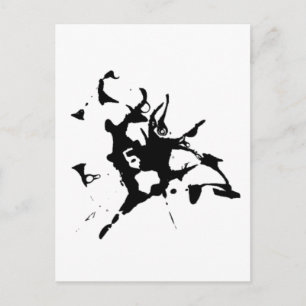 Ink blot postcard