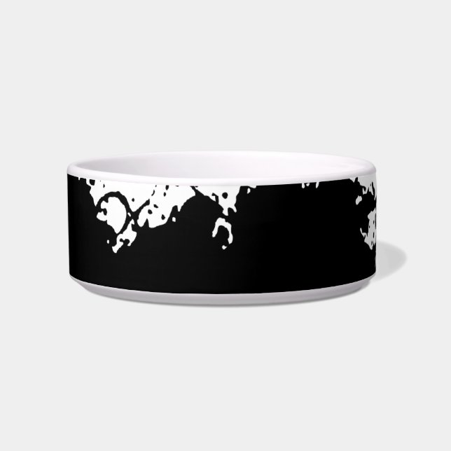 Ink Blots Pet Bowls (Left)