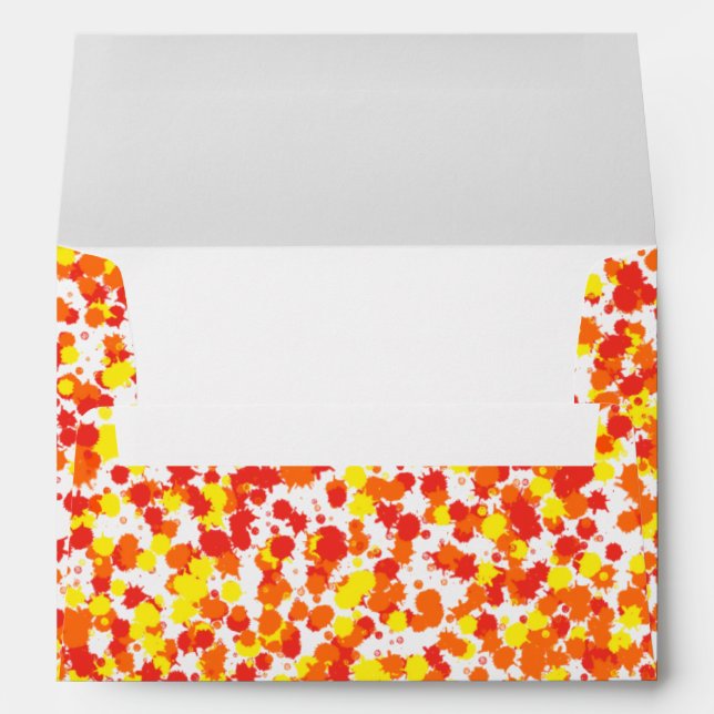 Ink Blotted Background by Shirley Taylor Envelopes (Back (Bottom))