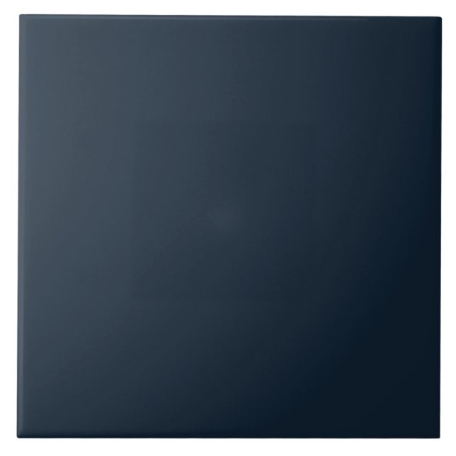 Ink Blue, Midnight Indigo | #102132 Ceramic Tile (Front)
