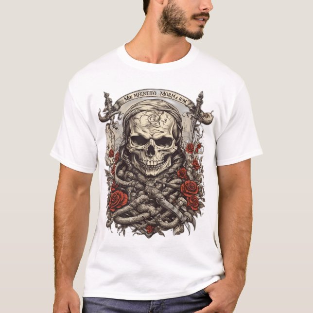 Ink & Bone: Vintage Tattoo T-Shirt Designs (Front)