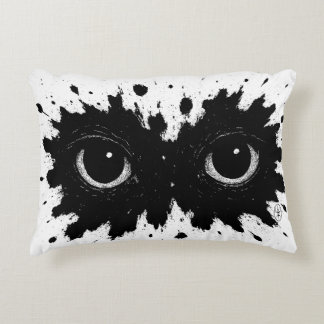 Ink‑Born Owl — Nocturnal Splatter Sigil Cushion