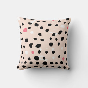 Ink Brush Strokes: Artistic Texture Cushion