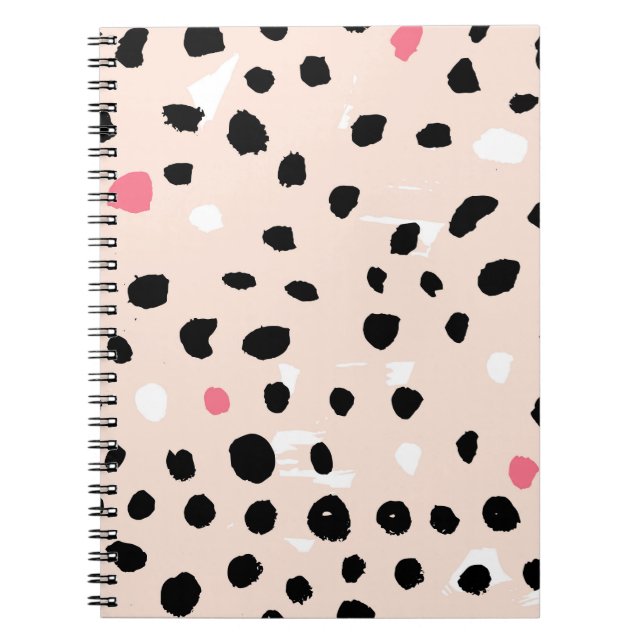 Ink Brush Strokes: Artistic Texture Notebook (Front)