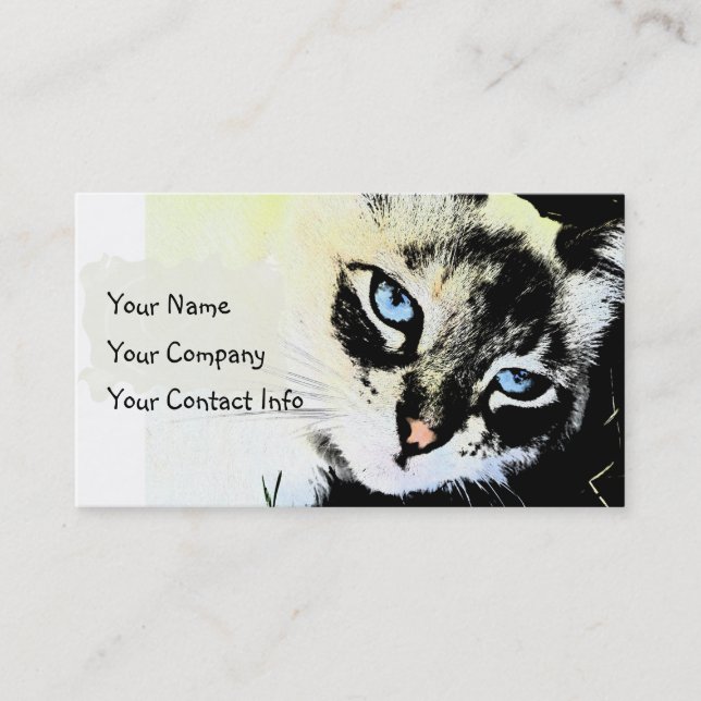 Ink Cat Business Card Template (Front)