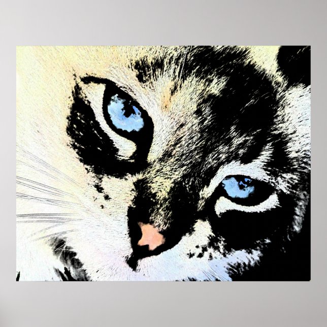 Ink Cat Canvas Prints (Front)