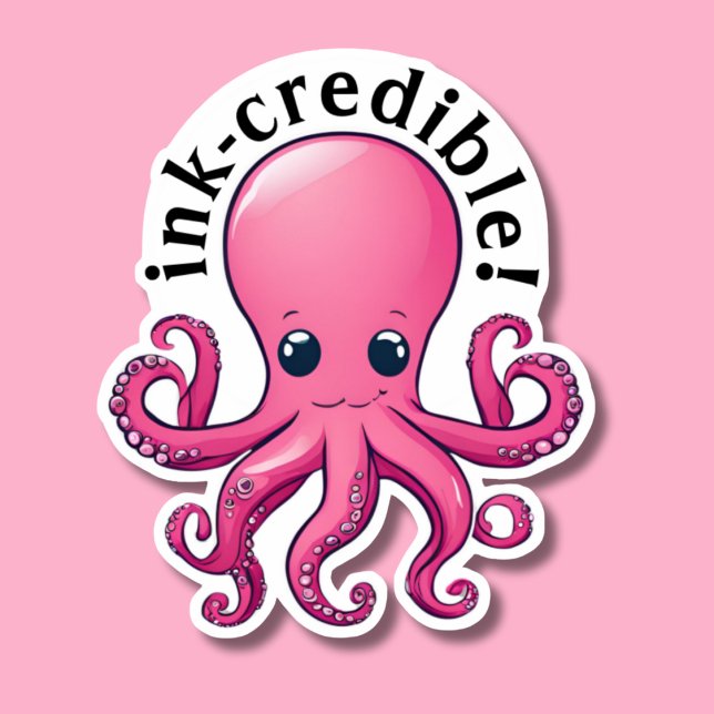 Ink-credible Pink Octopus Waterproof  (Creator Uploaded)