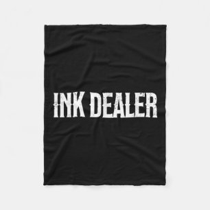 Ink Dealer Addict Tattoo Funny Tattooed Mama Tatto Fleece Blanket