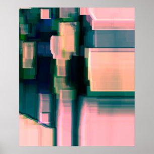 "Ink" Digital Abstract Art Poster
