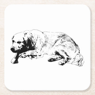 Ink Dog Coaster Adds Stylish Calm To Gatherings