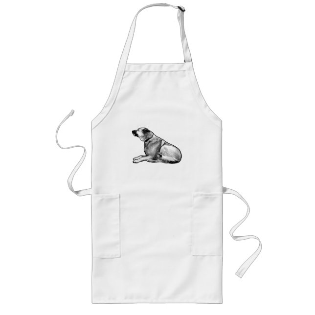 Ink-Dot Balance Long Apron (Front)