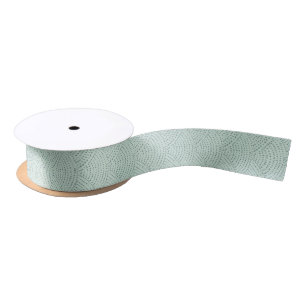 Ink dot scales - duck egg satin ribbon